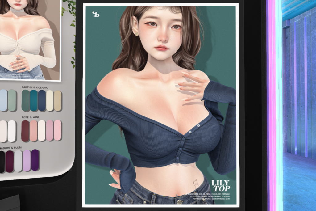 Lily Top - Legacy/+mods, L$300 each/L$1200 FP
