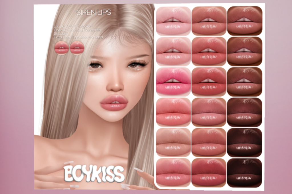 Siren Lips - EvoX, L$250 each