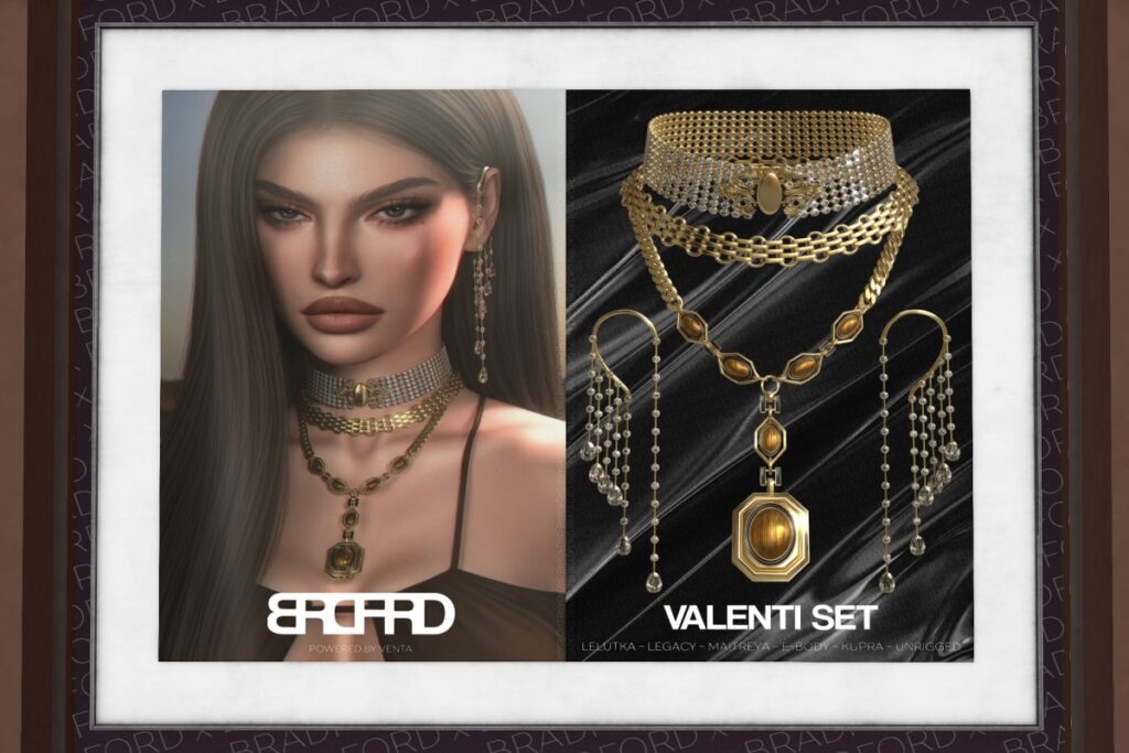 Valenti Jewelry Set - EvoX/Inithium/Legacy/Maitreya/Reborn/unrigged, L$480 FP