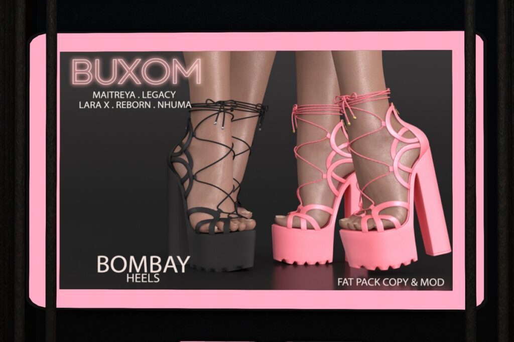 Bombay Heels - Legacy/Maitreya/Nhumana/Reborn/+mods, L$299 FP