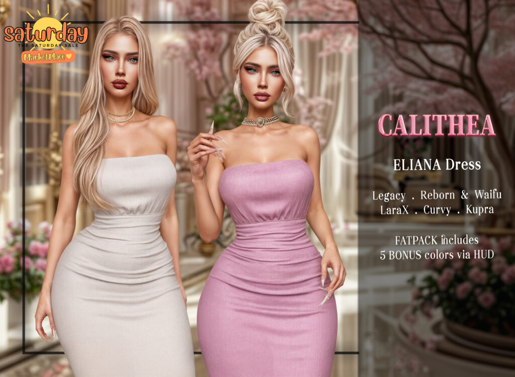 Eliana Dress - GenX Curvy/Inithium/Legacy/MaitreyaX/Reborn/+mods	&lt;a href=&quot;https://tinyurl.com/32adwp7f&quot; target=&quot;_blank&quot;&gt;Marketplace Link&lt;/a&gt;