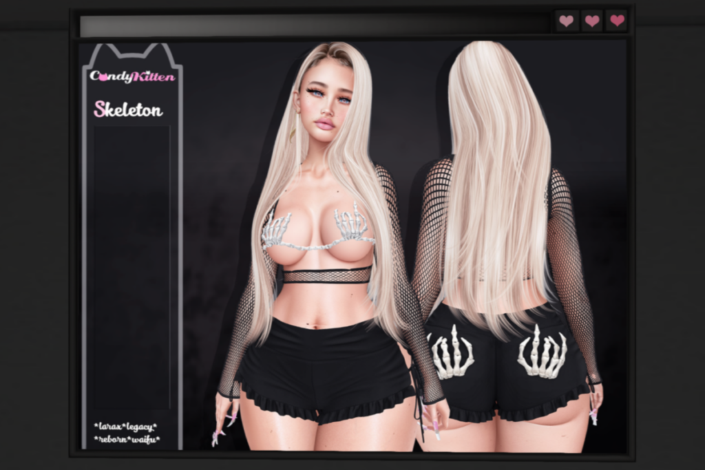 Skelenton Outfit - Legacy/MaitreyaX/Reborn, L$288 each/L$1500 FP