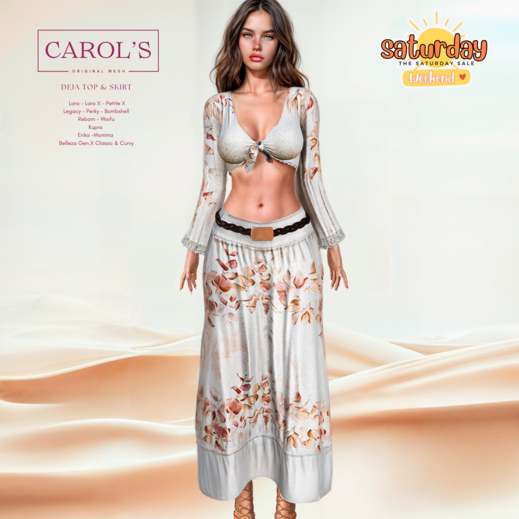 Deja Top &amp; Skirt - Erika/GenX/Inithium/Legacy/Maitreya/Persephone/Reborn/+mods	&lt;a href=&quot;http://maps.secondlife.com/secondlife/Nadezhda/135/131/23&quot; target=&quot;_blank&quot;&gt;Teleport&lt;/a&gt;