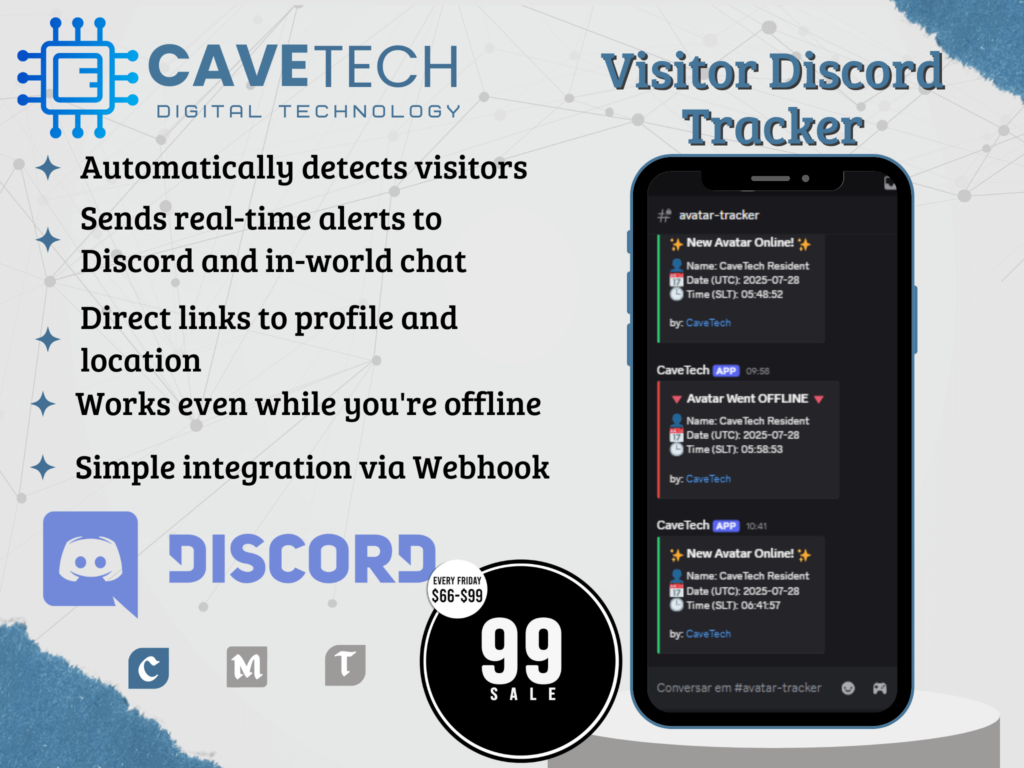 Visitor Discord Tracker	&lt;a href=&quot;http://maps.secondlife.com/secondlife/Bekkers/85/98/1505&quot; target=&quot;_blank&quot;&gt;Teleport&lt;/a&gt;