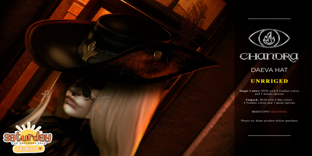 Daeva Hat	&lt;a href=&quot;http://maps.secondlife.com/secondlife/Hell%20Fire/61/64/502&quot; target=&quot;_blank&quot;&gt;Teleport&lt;/a&gt;