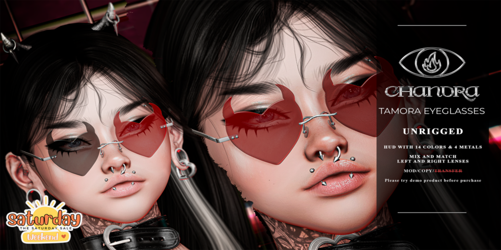 Tamora Eyeglasses	&lt;a href=&quot;http://maps.secondlife.com/secondlife/Hell%20Fire/61/64/502&quot; target=&quot;_blank&quot;&gt;Teleport&lt;/a&gt;