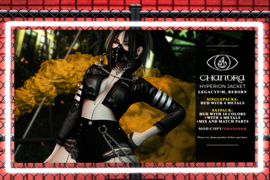 Hyperion Jacket - Legacy M+F/Reborn, L$275 each/L$2000 FP