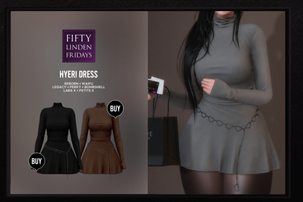Hyeri Dress - Legacy/MaitreyaX/Reborn/+mods	&lt;a href=&quot;http://maps.secondlife.com/secondlife/Dear/123/249/802&quot; target=&quot;_blank&quot;&gt;Teleport&lt;/a&gt;