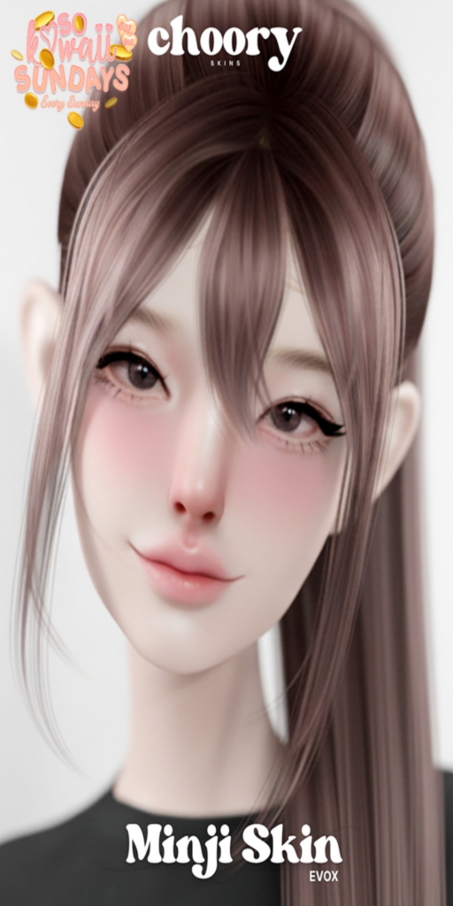 Minji Skin - EvoX	&lt;a href=&quot;http://maps.secondlife.com/secondlife/Viktel%20Aria/204/173/21&quot; target=&quot;_blank&quot;&gt;Teleport&lt;/a&gt;