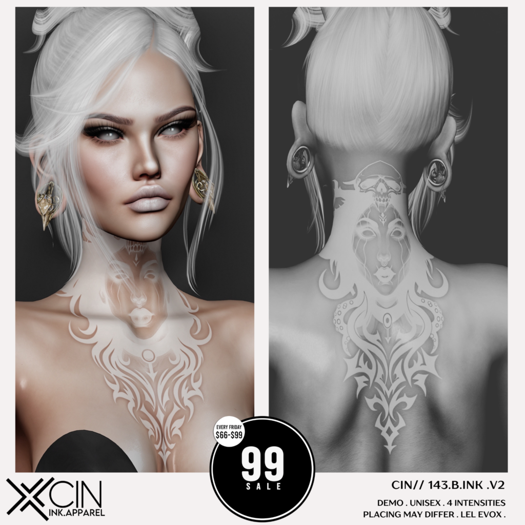 143.B.Ink V2 - BOM/EvoX	&lt;a href=&quot;http://maps.secondlife.com/secondlife/Ecstasy/95/248/2478&quot; target=&quot;_blank&quot;&gt;Teleport&lt;/a&gt;