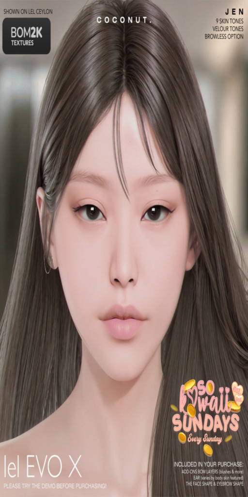 Jen Skin - EvoX	&lt;a href=&quot;http://maps.secondlife.com/secondlife/Prince%20Island/156/210/801&quot; target=&quot;_blank&quot;&gt;Teleport&lt;/a&gt;