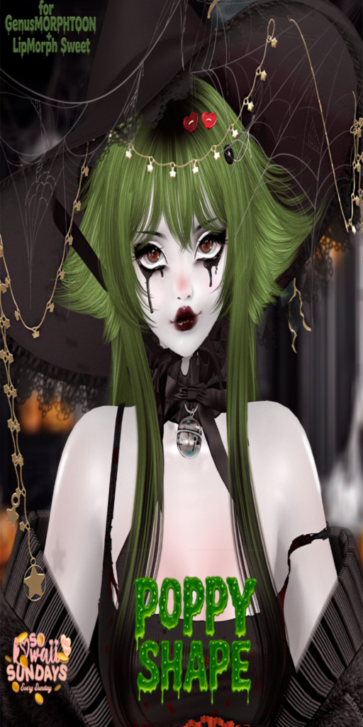 Poppy Shape - Genus MorphToon	&lt;a href=&quot;http://maps.secondlife.com/secondlife/Hashira/58/165/2&quot; target=&quot;_blank&quot;&gt;Teleport&lt;/a&gt;