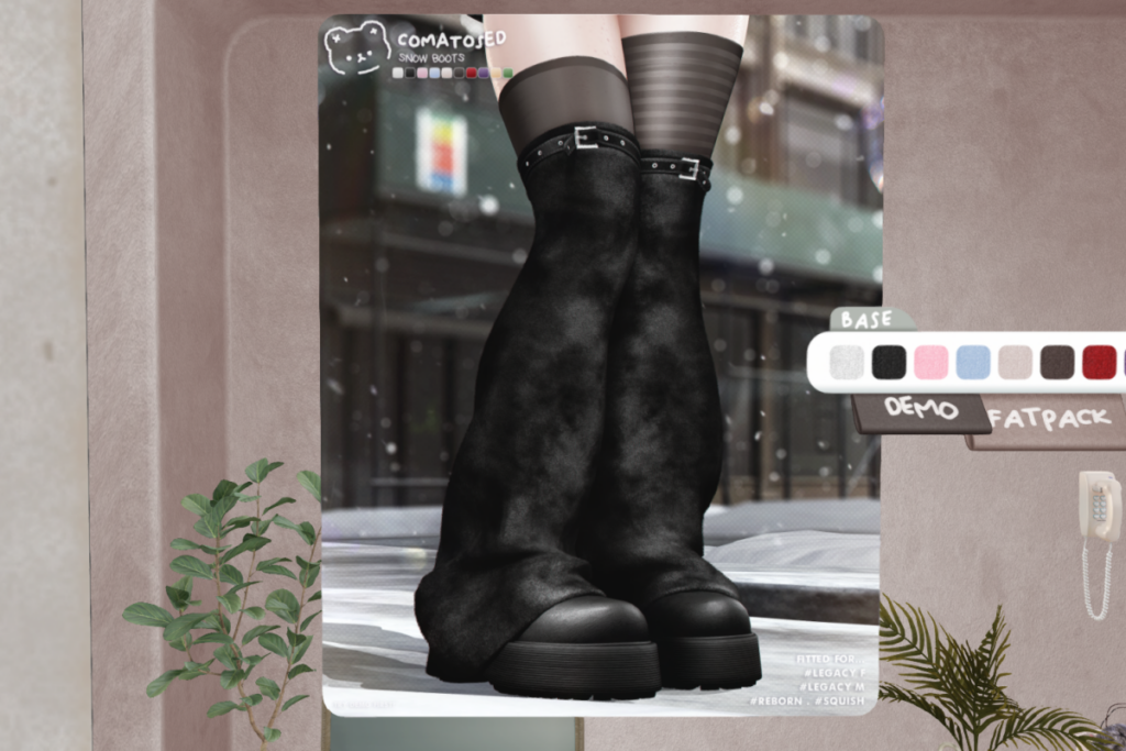Snow Boots - Legacy/MaitreyaX/Reborn/+mods, L$250 each/L$1200 FP