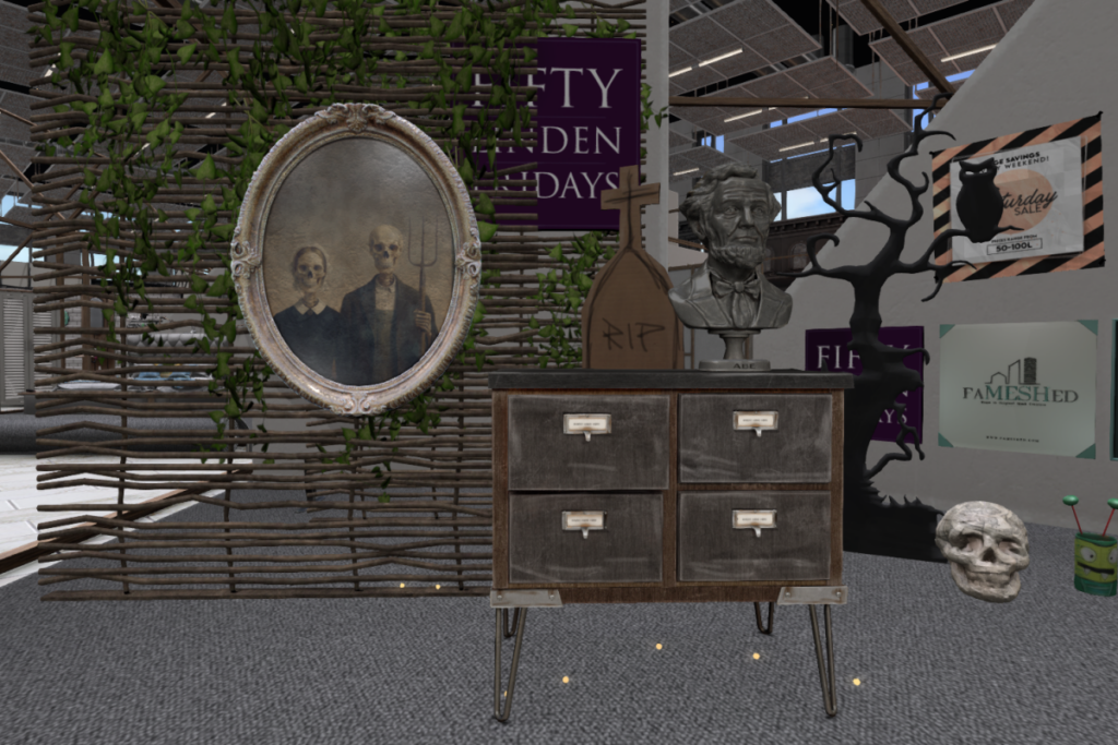 Assustador Frame | Lincoln Cabinet	&lt;a href=&quot;http://maps.secondlife.com/secondlife/Consignment/139/126/46&quot; target=&quot;_blank&quot;&gt;Teleport&lt;/a&gt;