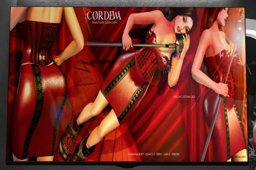Dark Queen Outfit - Legacy/MaitreyaX/Nhumana/Reborn/+mods, L$299-L$350 each/L$1199-L$1350 each FP