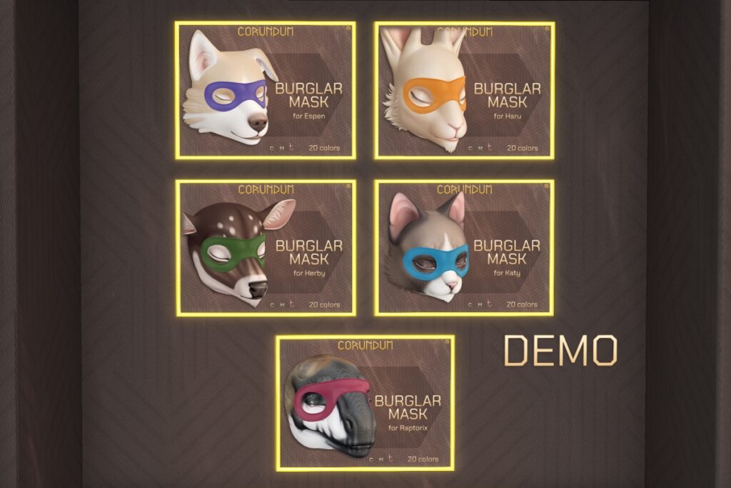 Burglar Mask - see ad for fits, L$299 each