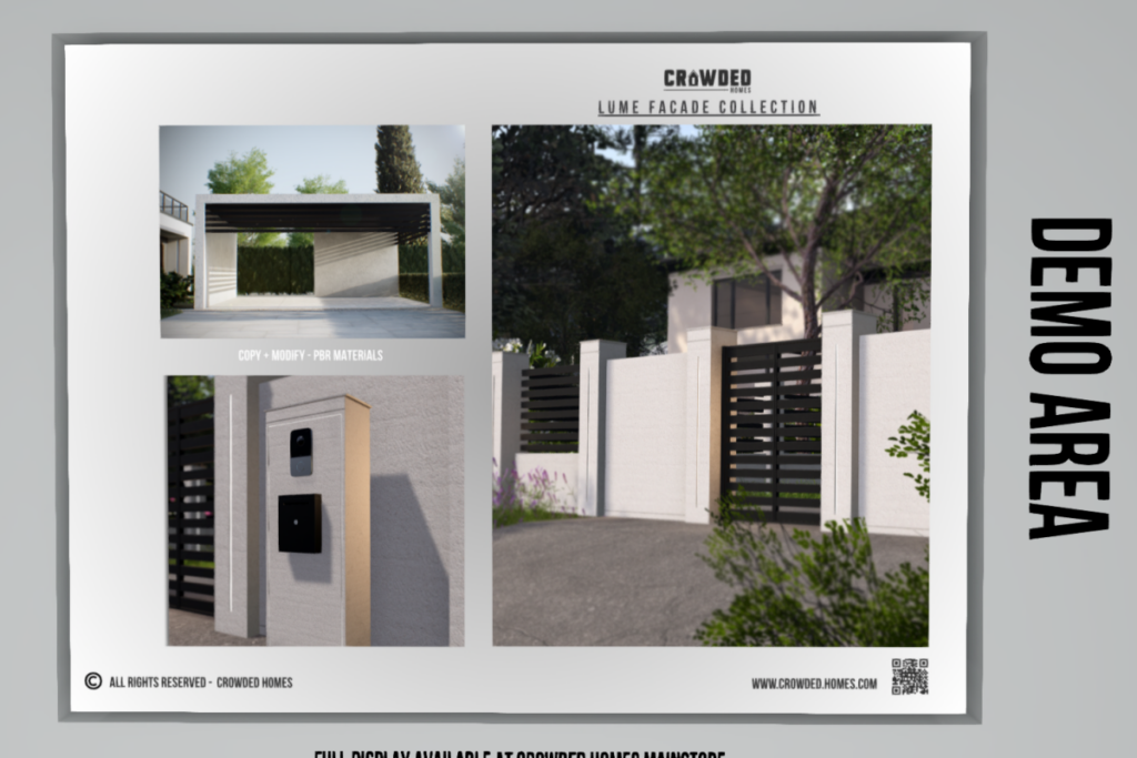 Lume Facade Collection, L$399-L$699 each/L$1399 FP