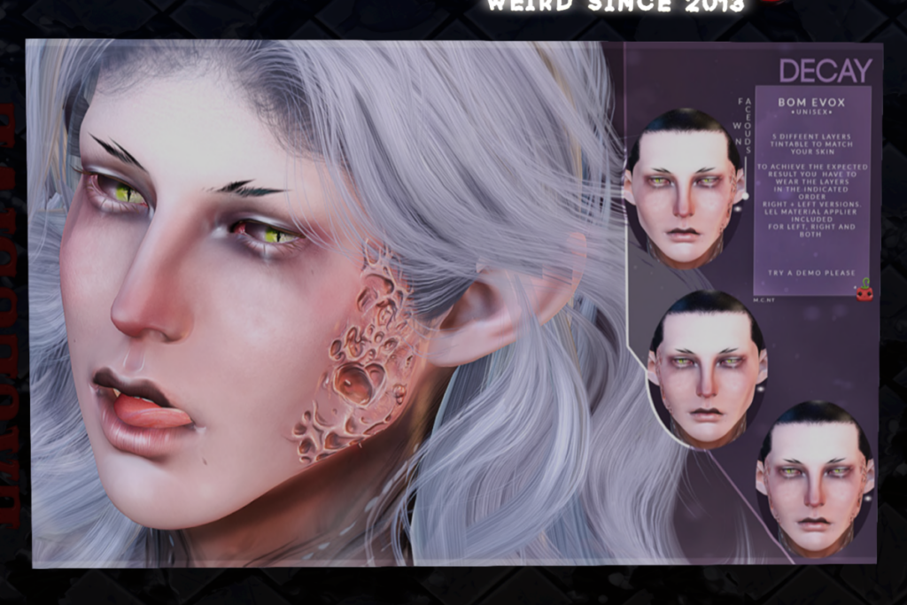 Decay Face Wounds - EvoX, L$275