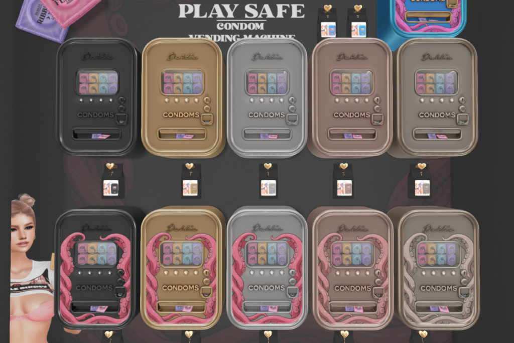Play Safe Condom Vending Machine, L$299 each