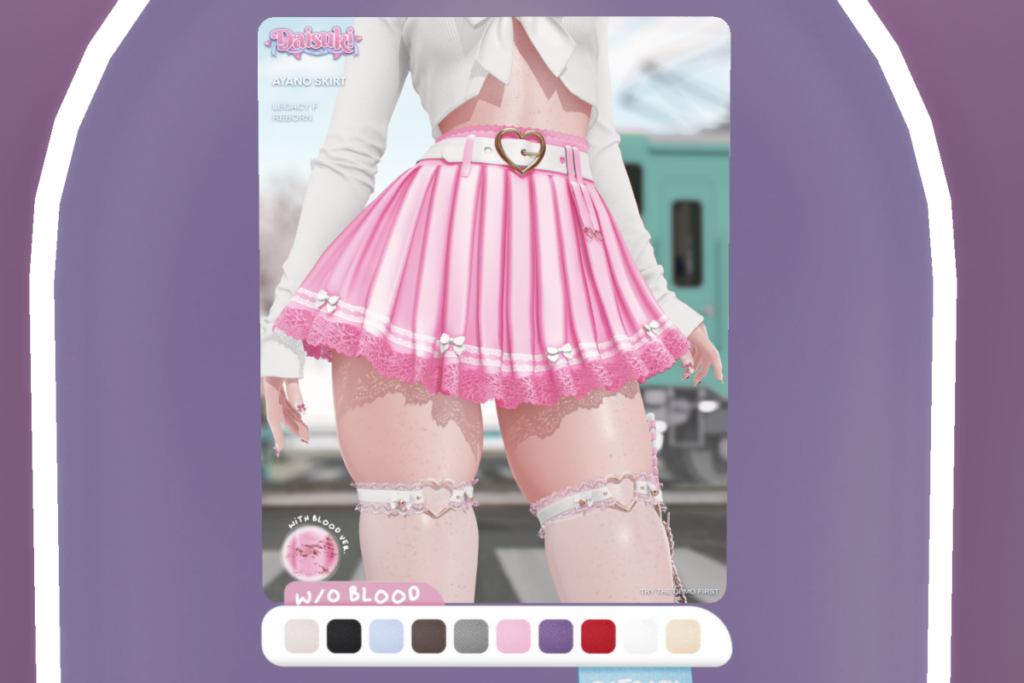 Ayano Skirt - Legacy/Reborn, L$350 each/L$1250 each FP/L$1999 MP