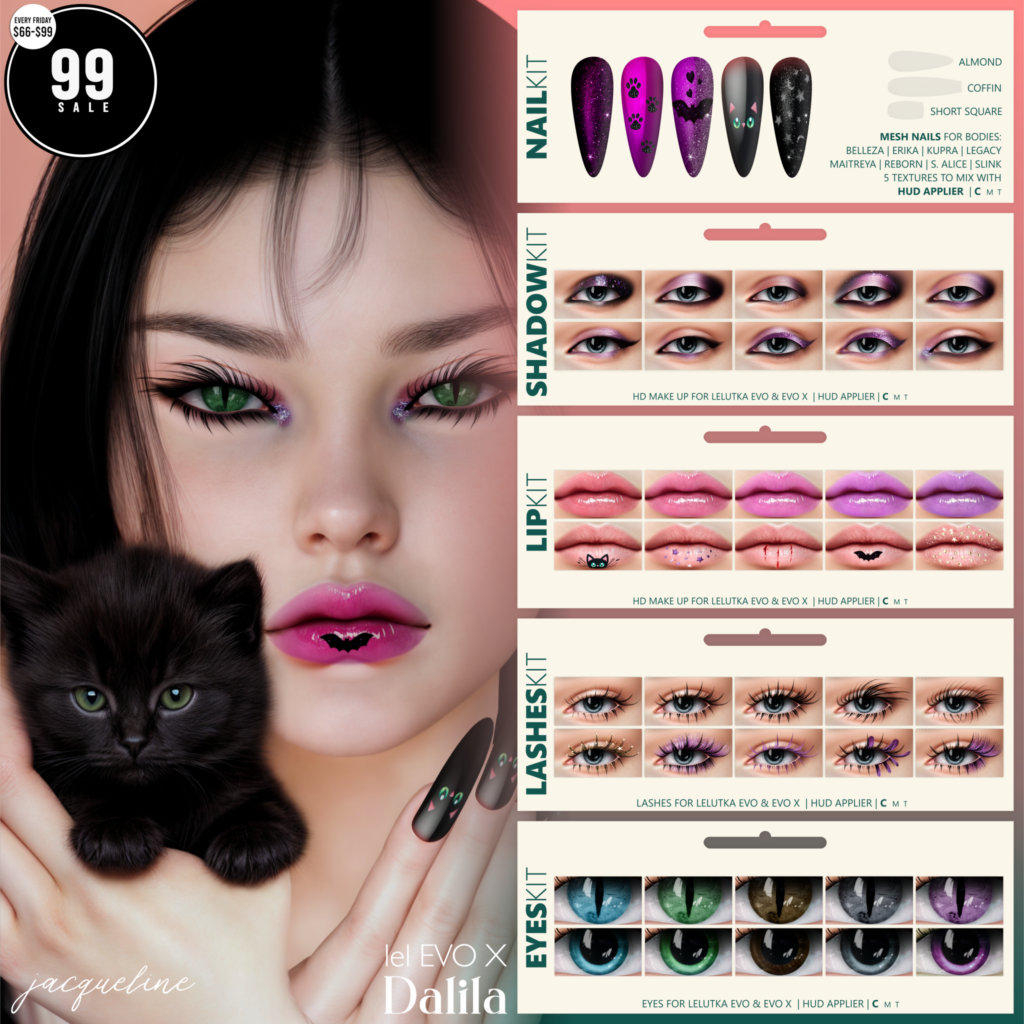 Jacqueline Makeup Kits	&lt;a href=&quot;http://maps.secondlife.com/secondlife/Midnight%20Bliss/231/161/1998&quot; target=&quot;_blank&quot;&gt;Teleport&lt;/a&gt;