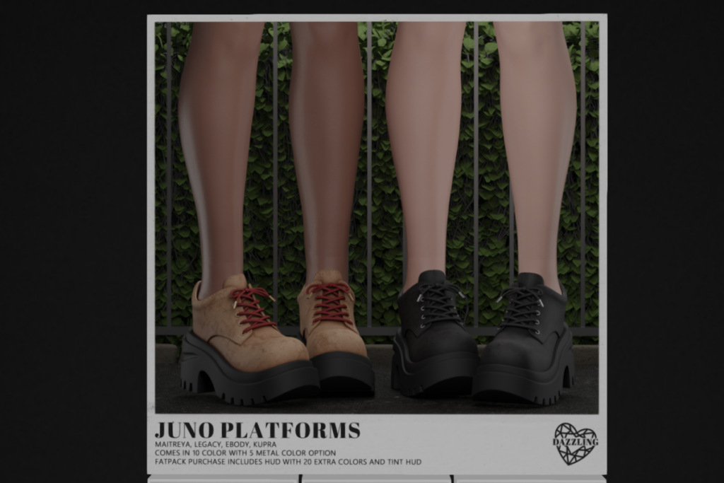 Juno Platforms - Inithium/Legacy/Maitreya/Reborn, L$229 each/L$699 FP