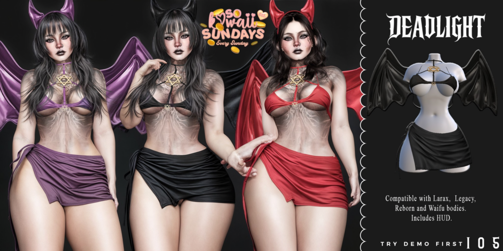 105 Outfit - Legacy/Maitreyax/Reborn/+mods	&lt;a href=&quot;https://maps.secondlife.com/secondlife/Helgrind/23/11/3603&quot; target=&quot;_blank&quot;&gt;Teleport&lt;/a&gt;