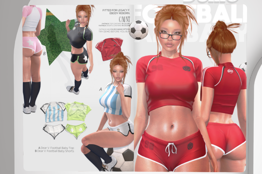 Football Baby - Legacy/Reborn, L$329 each/L$899 FP