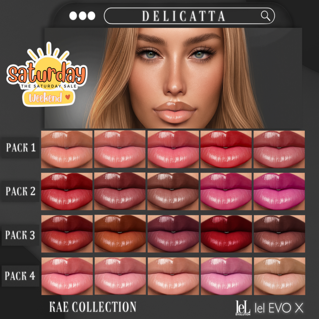 Kae Collection Lipstick - Evo/EvoX	&lt;a href=&quot;http://maps.secondlife.com/secondlife/Fifth%20Avenue/174/172/804&quot; target=&quot;_blank&quot;&gt;Teleport&lt;/a&gt;