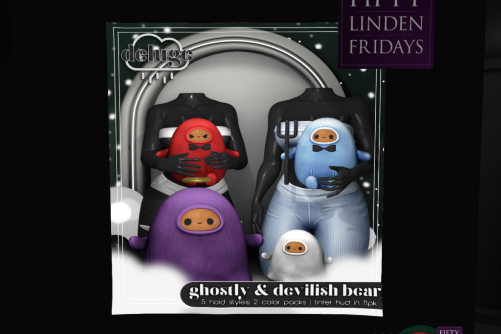 Ghostly &amp; Devilish Bear	&lt;a href=&quot;http://maps.secondlife.com/secondlife/deluge/172/129/4011&quot; target=&quot;_blank&quot;&gt;Teleport&lt;/a&gt;