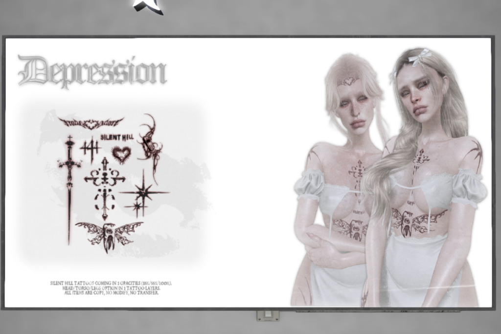 Silent Hill Tattoos - BOM, L$88