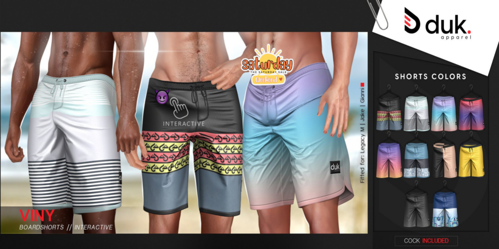 Viny Shorts - Gianni/Jake/Legacy	&lt;a href=&quot;http://maps.secondlife.com/secondlife/Heartbreak/139/143/94&quot; target=&quot;_blank&quot;&gt;Teleport&lt;/a&gt;