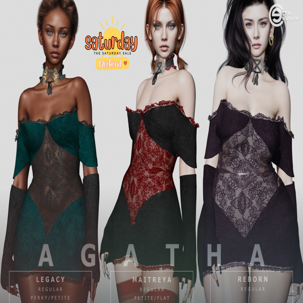 Agatha Dress - Legacy/Maitreya/Reborn/+mods	&lt;a href=&quot;http://maps.secondlife.com/secondlife/Genepy/185/141/47&quot; target=&quot;_blank&quot;&gt;Teleport&lt;/a&gt;