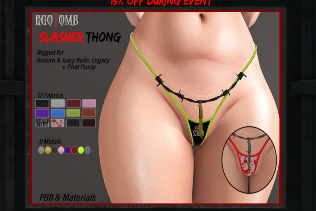 Slasher Thong - Legacy/Reborn/+mods, L$298