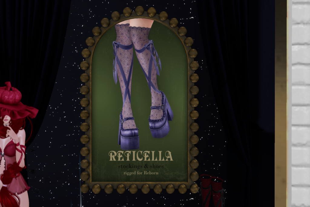 Reticella Stockings &amp; Shoes - Reborn, L$350 each/L$1250 FP