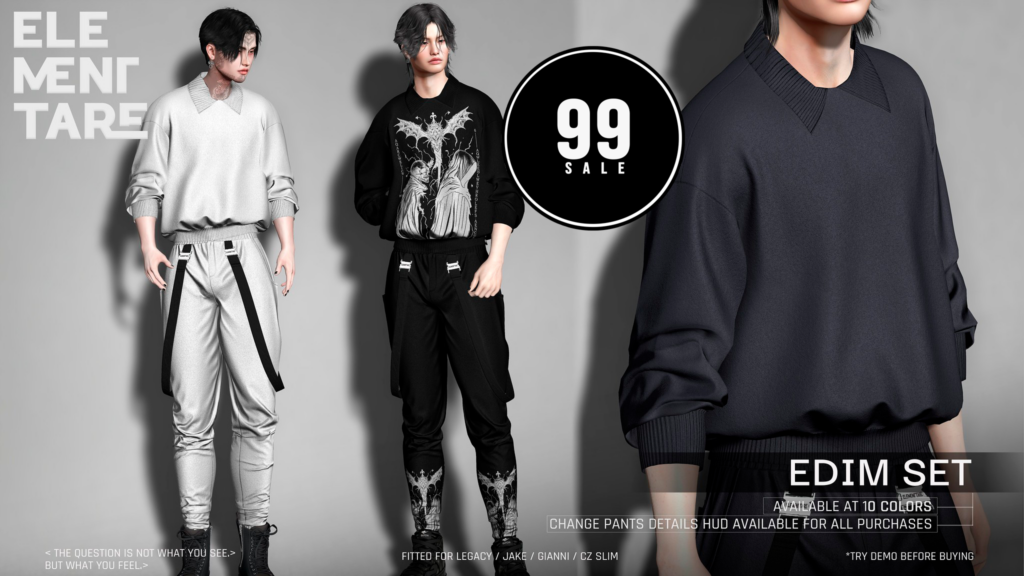 Edim Set - CZ Slim/Gianni/Jake/Legacy	&lt;a href=&quot;http://maps.secondlife.com/secondlife/Heartbreak/116/99/100&quot; target=&quot;_blank&quot;&gt;Teleport&lt;/a&gt;