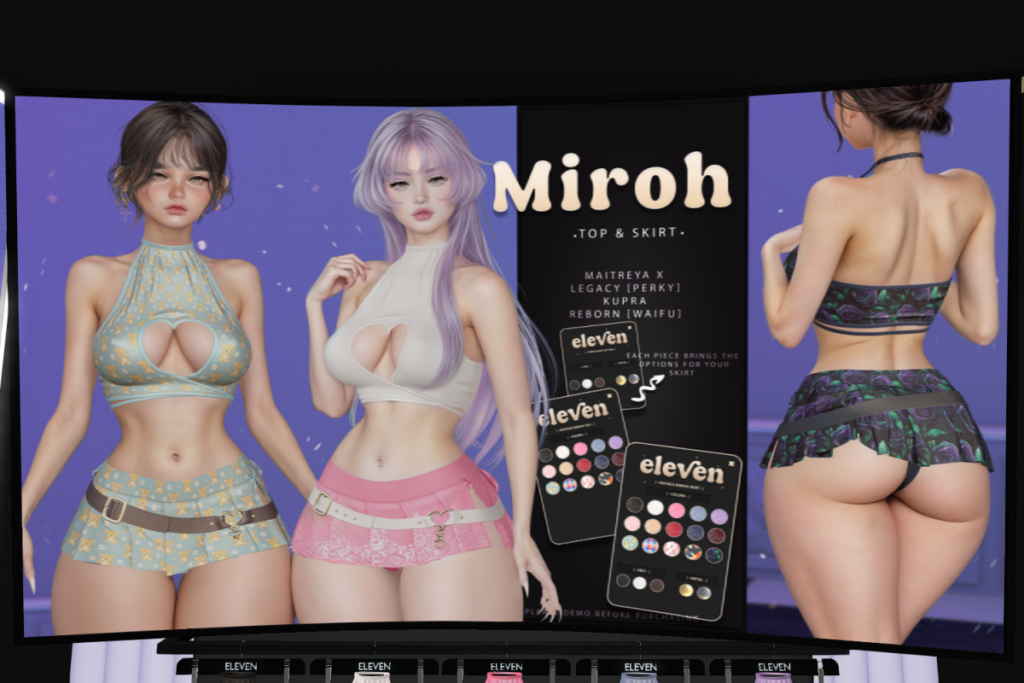Mirah Top &amp; Skirt - Inithium/Legacy/MaitreyaX/Reborn/+mods, L$249 each/L$1299 each FP