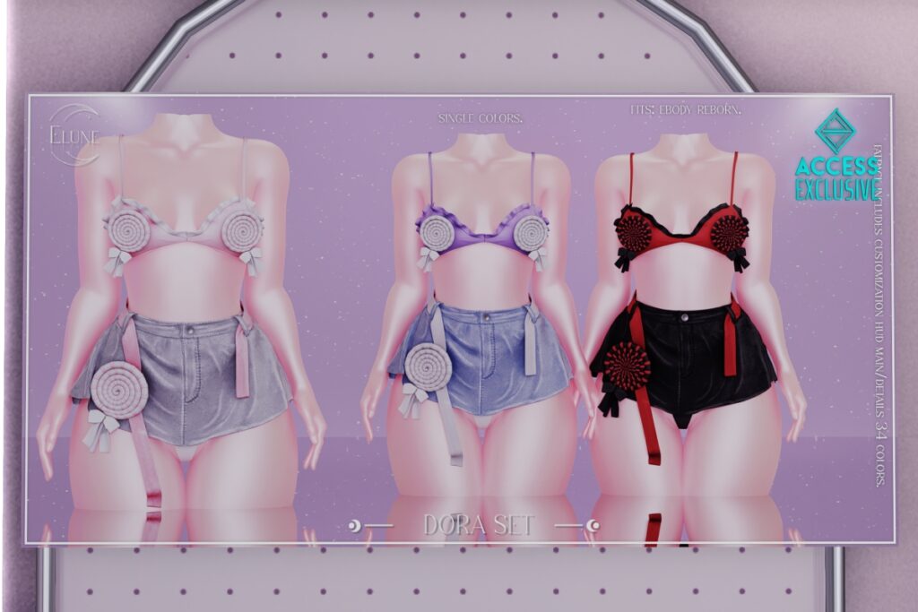 Dora Set - Reborn, L$275 each/L$1099 each FP/L$1999 MP