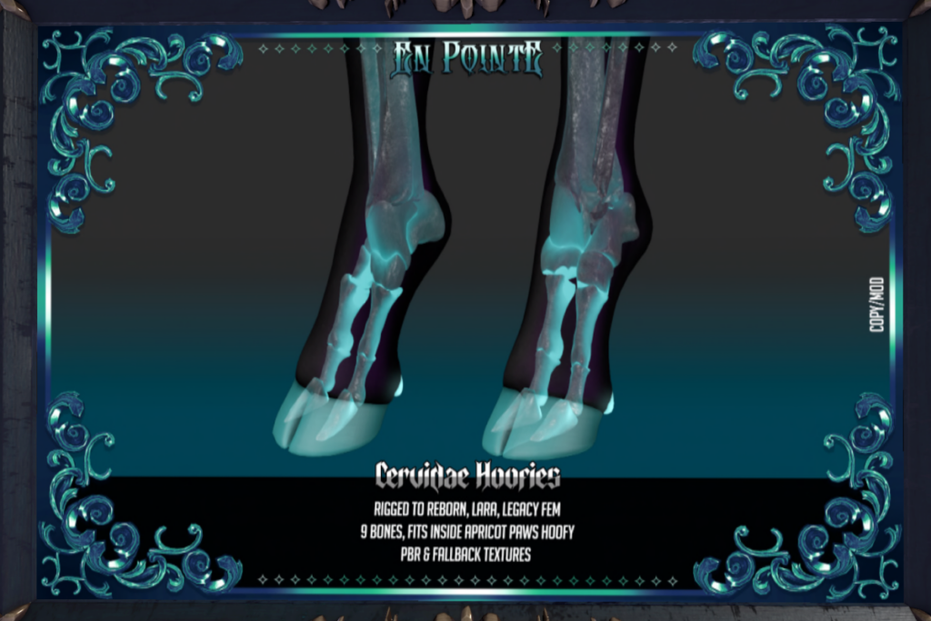 Cervidae Hoofies - Apricot Paws Hoofy/Legacy/Maitreya/Reborn, L$250