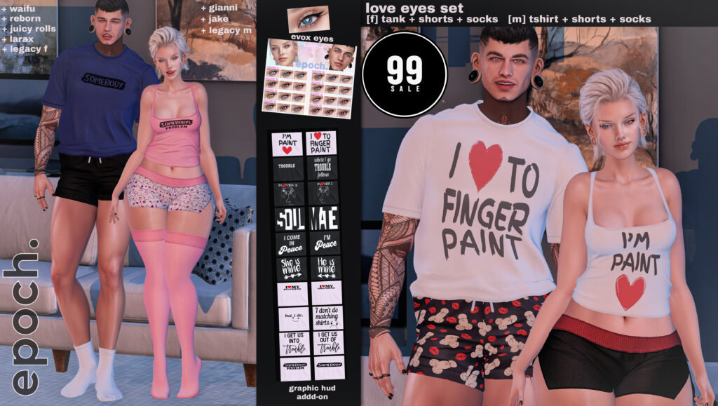 Love Eyes Set - Gianni/Jake/Legacy F+M/MaitreyaX/Reborn/+mods	&lt;a href=&quot;http://maps.secondlife.com/secondlife/Chaotic%20Good/150/169/476&quot; target=&quot;_blank&quot;&gt;Teleport&lt;/a&gt;