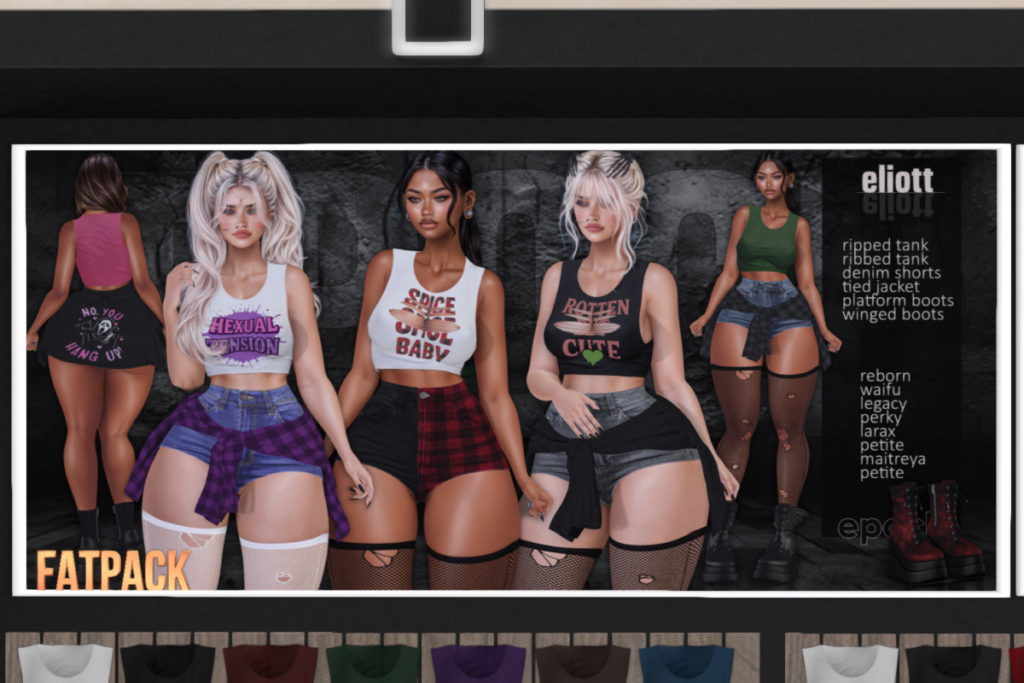 Elliot Tank, Shorts, &amp; Jacket  - Legacy/MaitreyaX/Reborn/+mods, L$199 each/L$1799 each FP