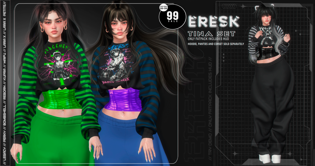 Tina Hoodie, Pants, &amp; Corset - Inithium/Legacy/MaitreyaX/Reborn/+mods	&lt;a href=&quot;http://maps.secondlife.com/secondlife/Rapturous%20Isle/53/148/22&quot; target=&quot;_blank&quot;&gt;Teleport&lt;/a&gt;