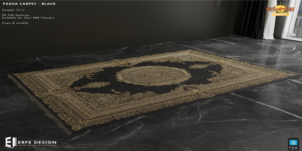Pasha Carpet	&lt;a href=&quot;http://maps.secondlife.com/secondlife/Corona/144/142/26&quot; target=&quot;_blank&quot;&gt;Teleport&lt;/a&gt;