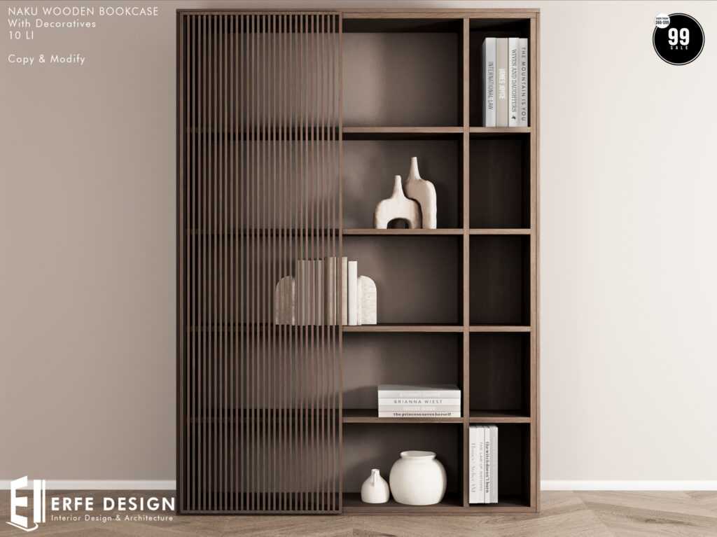 Naku Wooden Bookcase with Decor	&lt;a href=&quot;http://maps.secondlife.com/secondlife/Corona/143/146/23&quot; target=&quot;_blank&quot;&gt;Teleport&lt;/a&gt;