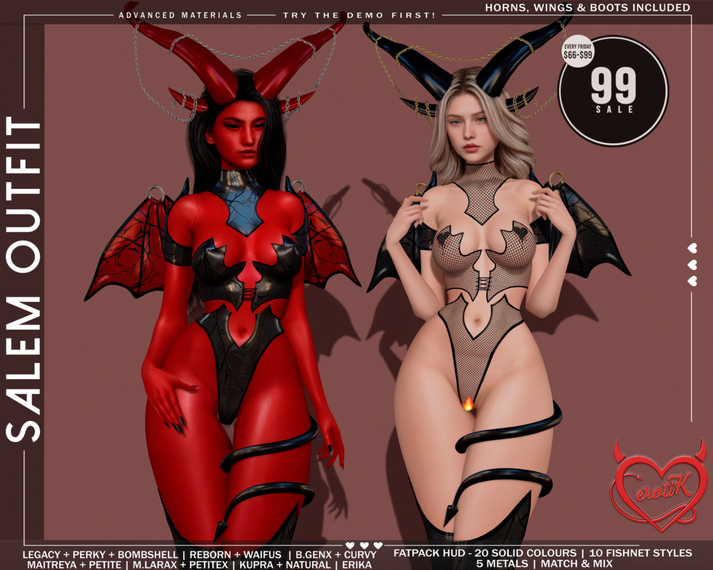 Salem Outfit - Erika/GenX/Inithium/Legacy/Maitreya/Reborn/+mods	&lt;a href=&quot;http://maps.secondlife.com/secondlife/WIP/110/141/1501&quot; target=&quot;_blank&quot;&gt;Teleport&lt;/a&gt;