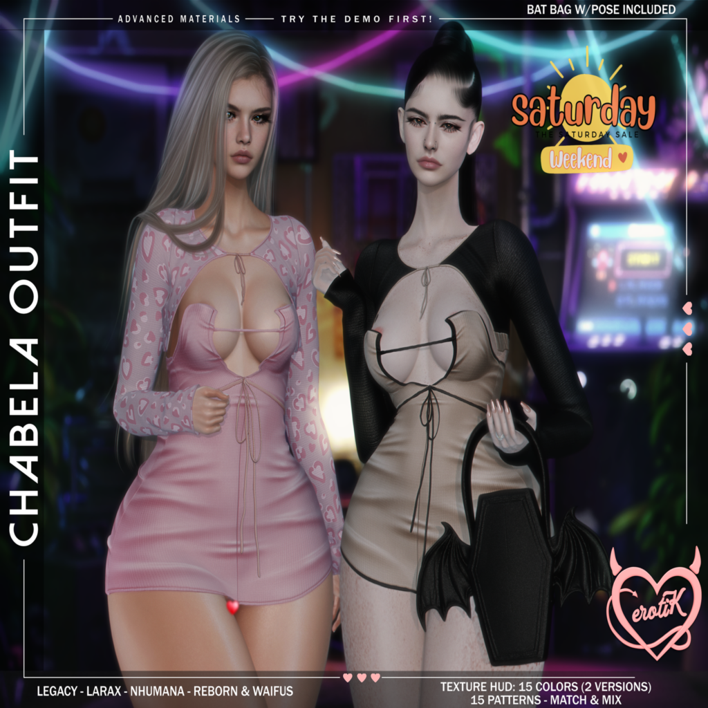 Chabela Outfit - Legacy/MaitreyaX/Nhumana/Reborn/+mods	&lt;a href=&quot;http://maps.secondlife.com/secondlife/WIP/110/141/1501&quot; target=&quot;_blank&quot;&gt;Teleport&lt;/a&gt;