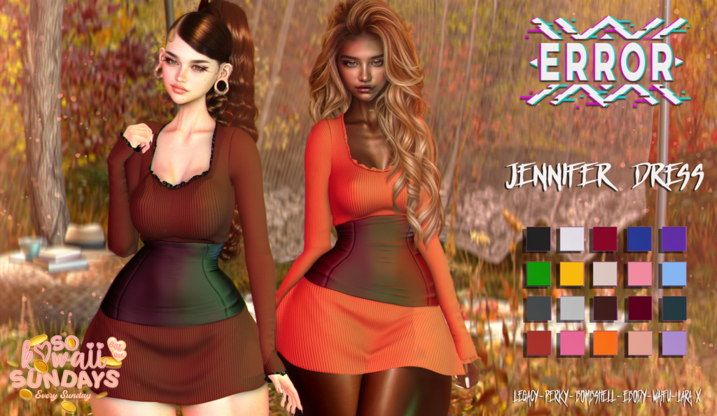 Jennifer Dress - Legacy/MaitreyaX/Reborn/+mods	&lt;a href=&quot;http://maps.secondlife.com/secondlife/Crystal%20Isle/111/128/61&quot; target=&quot;_blank&quot;&gt;Teleport&lt;/a&gt;