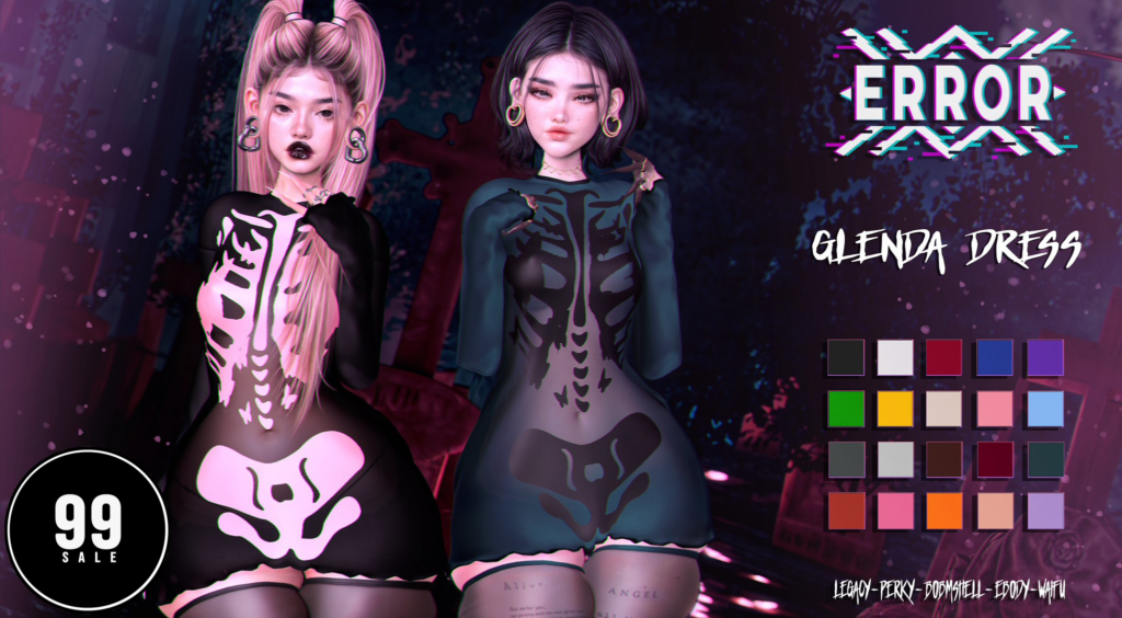Glenda Dress - Legacy/Reborn/+mods	&lt;a href=&quot;http://maps.secondlife.com/secondlife/Crystal%20Isle/111/128/61&quot; target=&quot;_blank&quot;&gt;Teleport&lt;/a&gt;