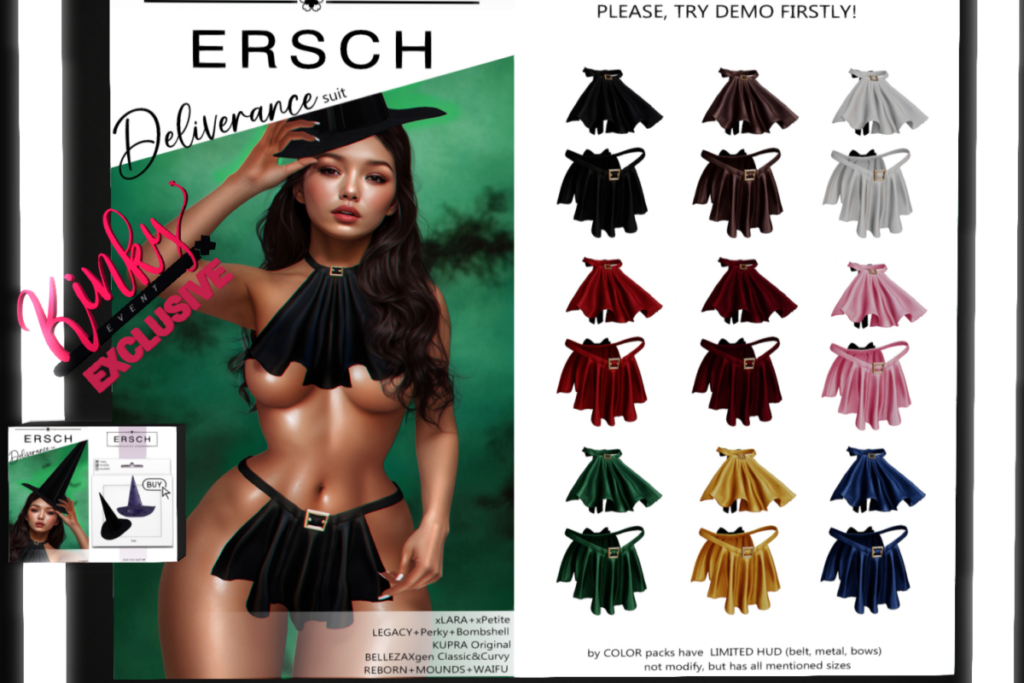 Deliverance Suit - GenX/Inithium/Legacy/MaitreyaX/Reborn/+mods, L$249 each/L$999 FP