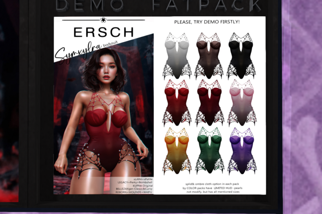 Symxylra Bodysuit - Gen X/Inithium/Legacy/MaitreyaX/Reborn/+mods, L$299 each/L$999 FP